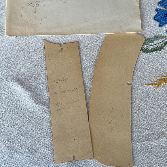 Vintage Vogue Pattern, 9822, size 16, bust 34, hip 37, ca 1940's - Picture 9 of 9